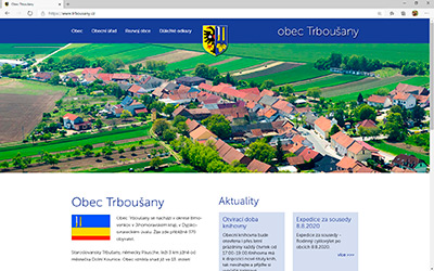 Obec Trboušany - webová prezentace