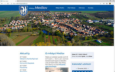 Městys Medlov - webová prezentace